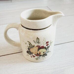 Vintage Royal Doulton Lambethware  cornwall Fruit pattern small milk jug creamer